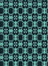 Patterned Deep Teal Green Rug, pat3076lblu