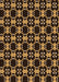 Patterned Black Brown Rug, pat3076org