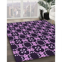 Patterned Purple Rug, pat3076pur