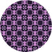 Square Machine Washable Transitional Purple Rug in a Living Room, wshpat3076pur