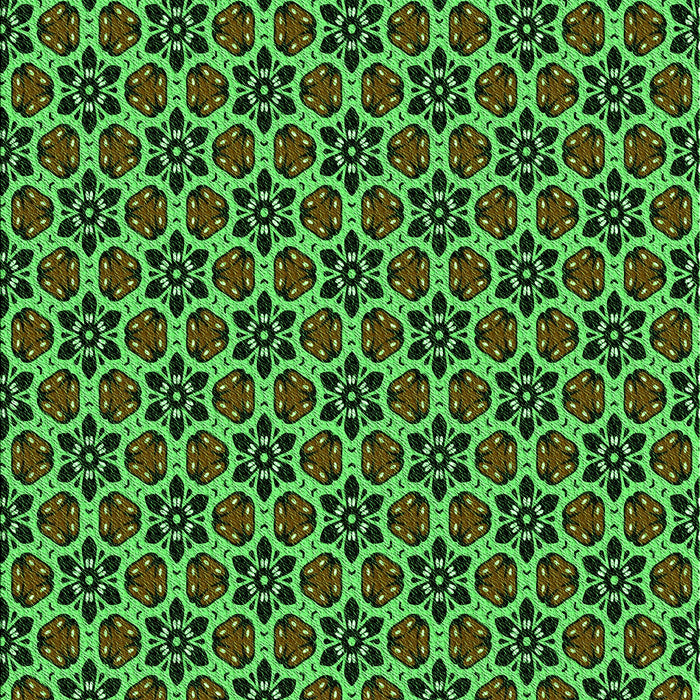 Patterned Dark Forest Green Rug, pat3077grn