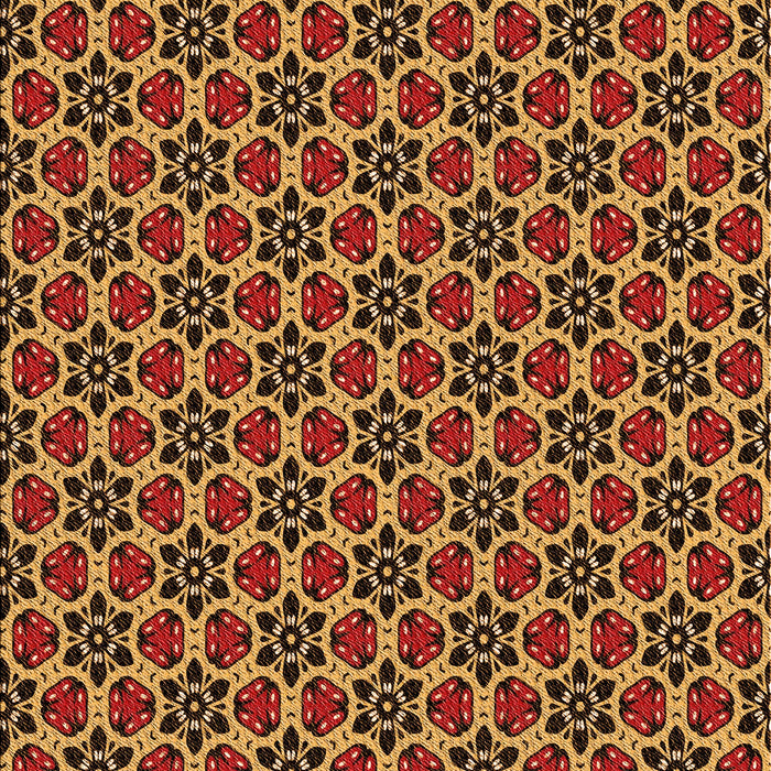 Patterned Maroon Red Rug, pat3077org