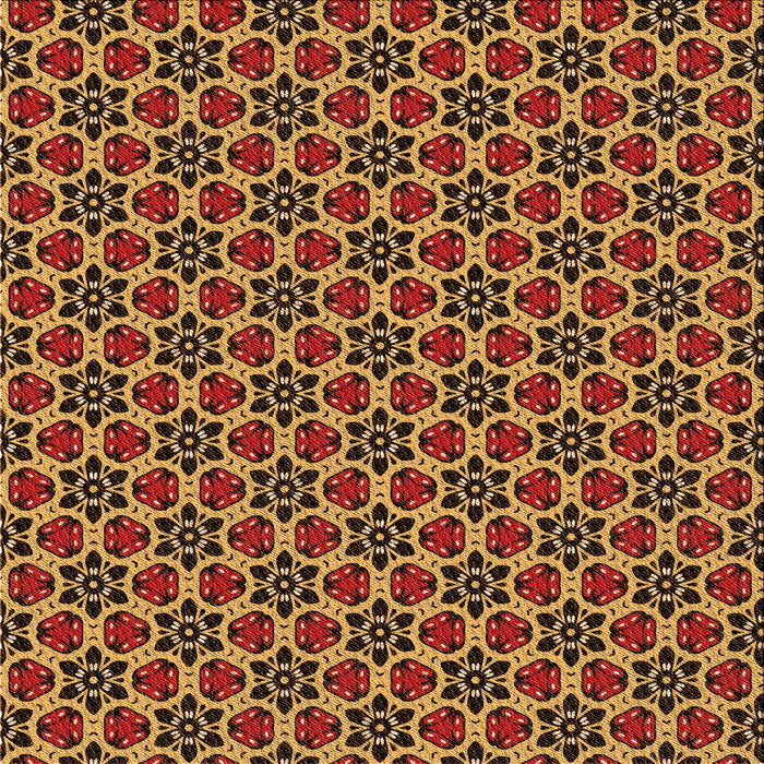 Round Patterned Maroon Red Rug, pat3077org