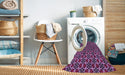 Machine Washable Transitional Orchid Purple Rug in a Washing Machine, wshpat3077pur