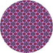 Square Machine Washable Transitional Orchid Purple Rug in a Living Room, wshpat3077pur