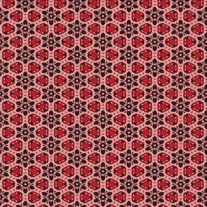 Round Patterned Dark Red Rug, pat3077rd