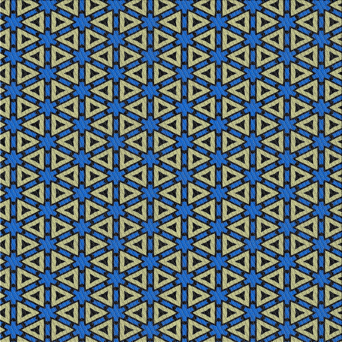 Square Patterned Deep-Sea Blue Novelty Rug, pat3078