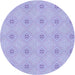 Square Machine Washable Transitional Purple Mimosa Purple Rug in a Living Room, wshpat3079blu