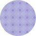 Square Patterned Purple Mimosa Purple Rug, pat3079blu