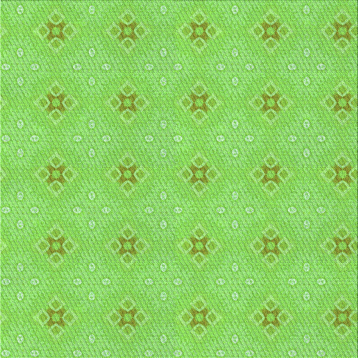 Round Machine Washable Transitional Emerald Green Rug, wshpat3079grn