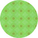 Square Patterned Emerald Green Rug, pat3079grn