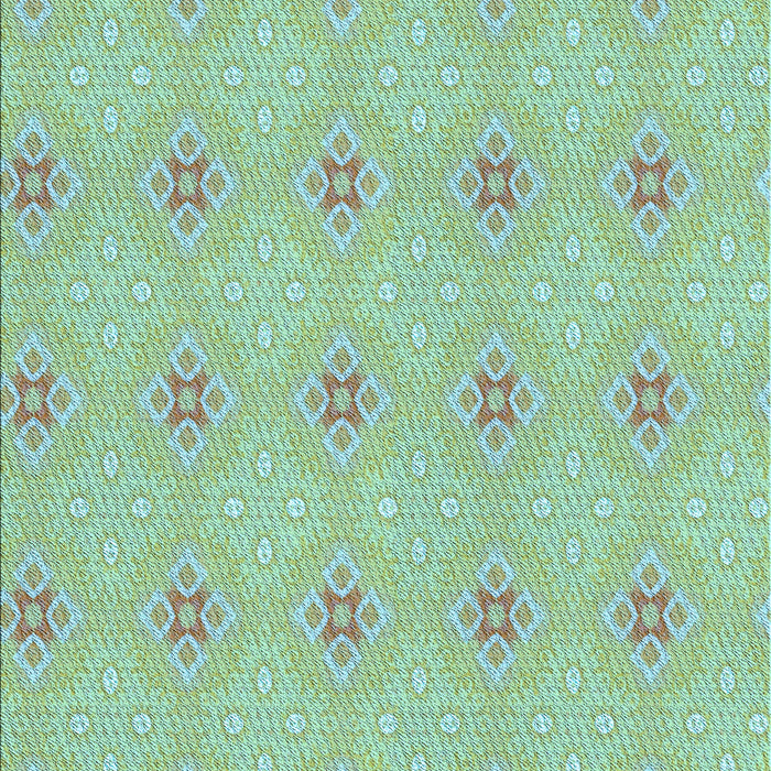 Machine Washable Transitional Green Rug, wshpat3079lblu