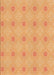 Machine Washable Transitional Yellow Orange Rug, wshpat3079org
