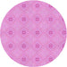 Square Patterned Violet Purple Rug, pat3079pur