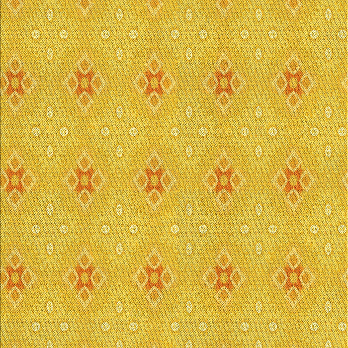 Machine Washable Transitional Yellow Rug, wshpat3079yw