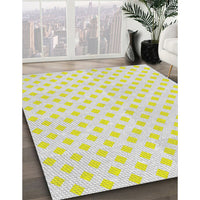 Patterned Golden Blonde Gold Novelty Rug, pat307