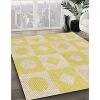 Patterned Sun Yellow Rug, pat308brn