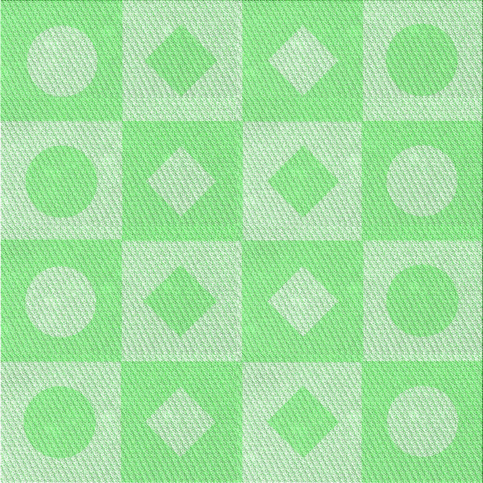 Round Machine Washable Transitional Pastel Green Rug, wshpat308grn