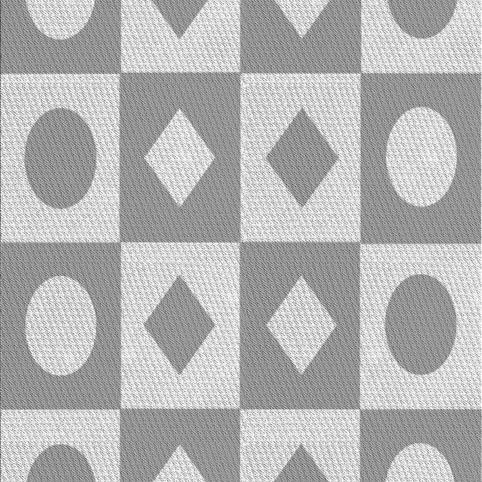 Patterned Gunmetal Gray Rug, pat308gry