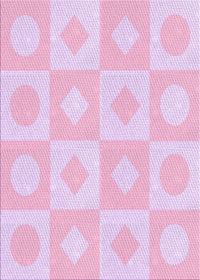 Machine Washable Transitional Periwinkle Pink Rug, wshpat308pur