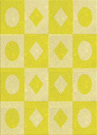 Machine Washable Transitional Golden Brown Yellow Rug, wshpat308yw