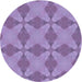 Square Patterned Bright Lilac Purple Rug, pat3080blu