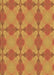 Patterned Orange Red Orange Rug, pat3080brn