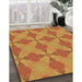 Machine Washable Transitional Orange Red Orange Rug in a Family Room, wshpat3080brn