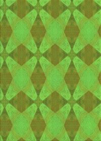 Machine Washable Transitional Bright Green Rug, wshpat3080grn