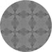 Square Patterned Ash Gray Rug, pat3080gry