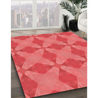 Patterned Red Rug, pat3080rd