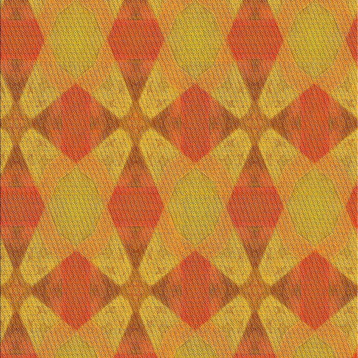 Patterned Orange Red Novelty Rug, pat3080