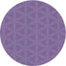 Square Machine Washable Transitional Purple Rug in a Living Room, wshpat3081blu