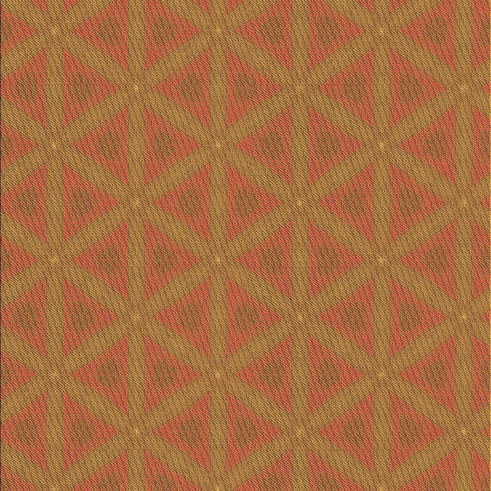 Patterned Neon Orange Rug, pat3081brn
