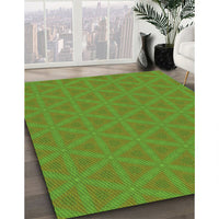 Patterned Green Rug, pat3081grn