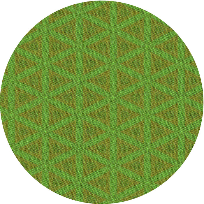 Square Patterned Green Rug, pat3081grn