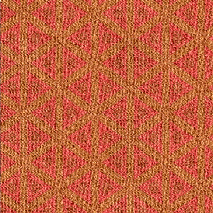 Patterned Neon Orange Rug, pat3081org
