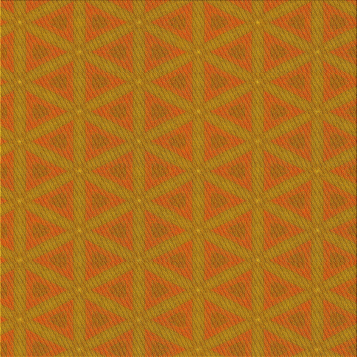 Round Patterned Orange Red Orange Rug, pat3081yw