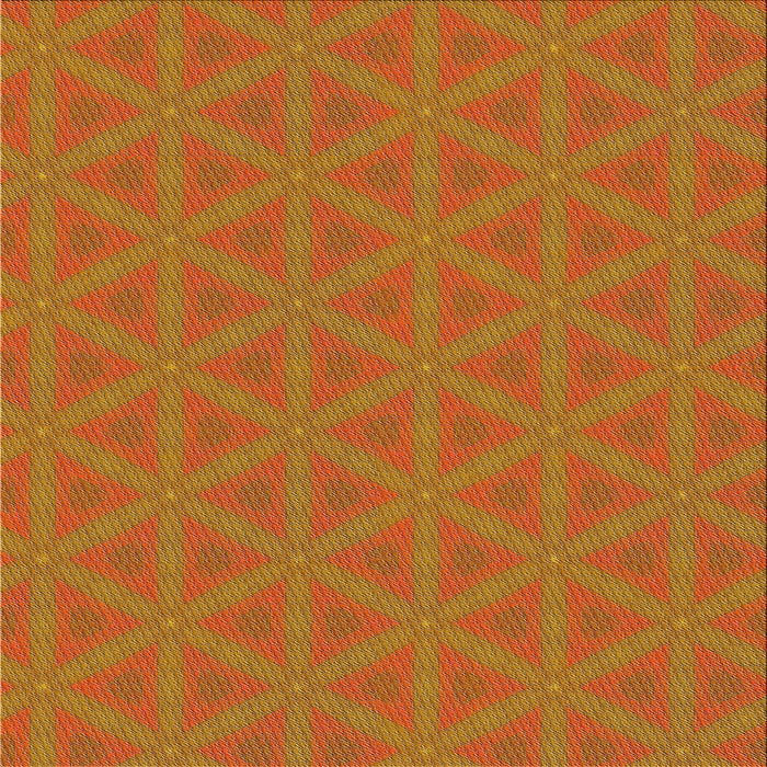 Square Patterned Dark Orange Novelty Rug, pat3081