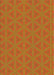 Machine Washable Transitional Dark Orange Rug, wshpat3081