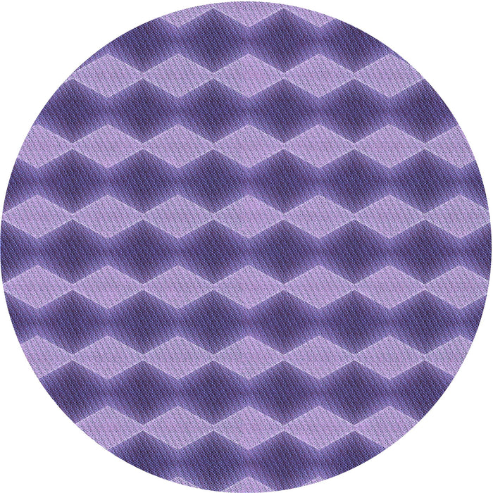 Square Machine Washable Transitional Amethyst Purple Rug in a Living Room, wshpat3082blu