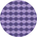 Square Patterned Amethyst Purple Rug, pat3082blu