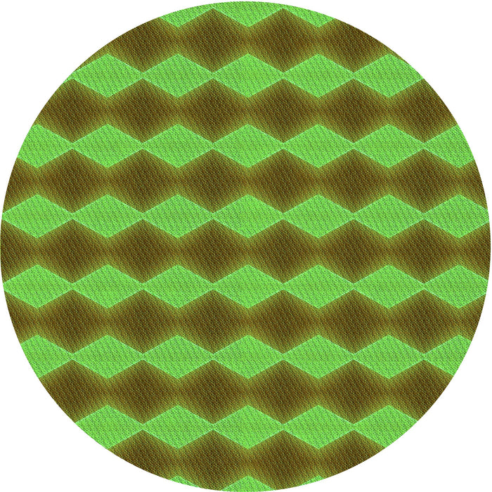 Square Machine Washable Transitional Oak Brown Rug in a Living Room, wshpat3082grn