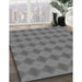 Machine Washable Transitional Carbon Gray Rug in a Family Room, wshpat3082gry