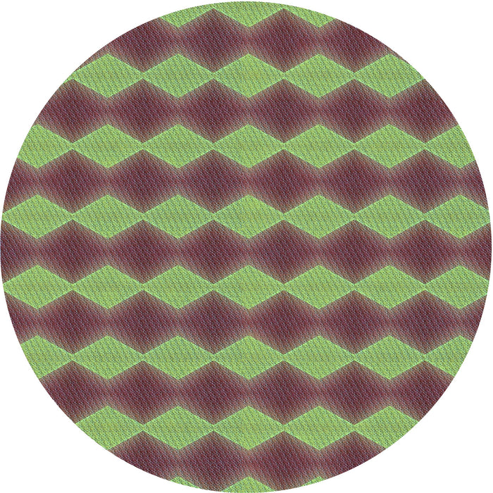 Square Patterned Green Rug, pat3082lblu