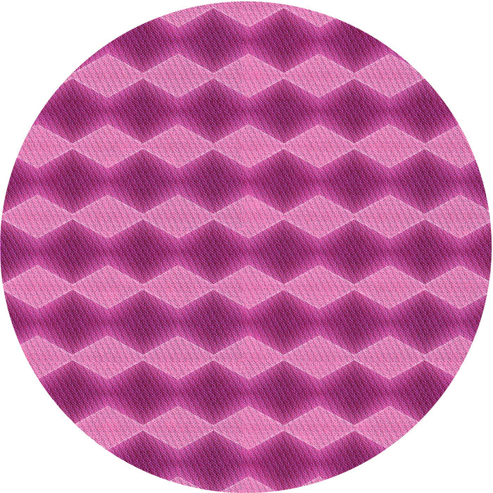 Square Patterned Deep Pink Rug, pat3082pur