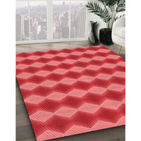 Patterned Red Rug, pat3082rd