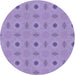 Square Patterned Medium Purple Rug, pat3083blu