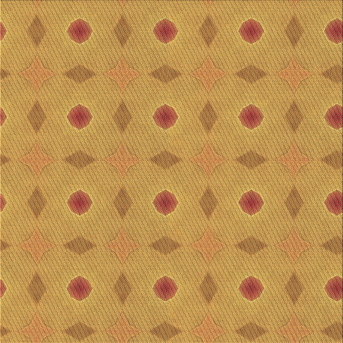 Round Patterned Sedona Brown Rug, pat3083brn