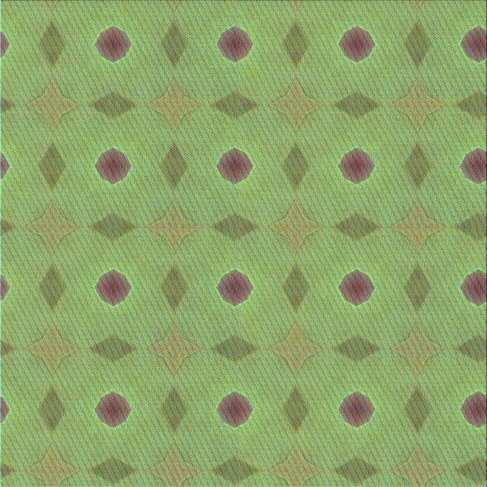 Round Patterned Olive Green Rug, pat3083lblu